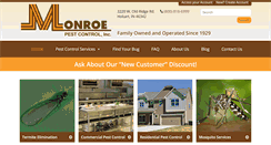 Desktop Screenshot of monroepest.com